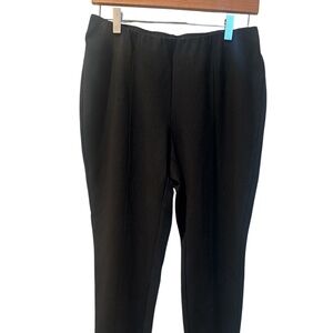 J. JILL Ponte Leggings Slim Leg Pull On Pants BLACK size M Fitted Stretch Preppy